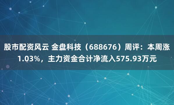 股市配资风云 金盘科技（688676）周评：本周涨1.03%，主力资金合计净流入575.93万元